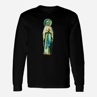 Cult Of Santa Muerte T-shirt Long Sleeve T-Shirt - Seseable