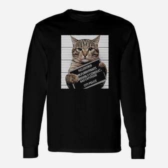 Cute Cat Prison Long Sleeve T-Shirt - Seseable