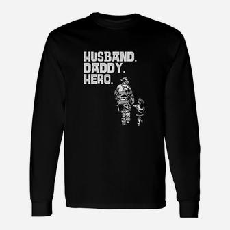 Cute Fathers Day From Wife Daughter Son Long Sleeve T-Shirt - Seseable