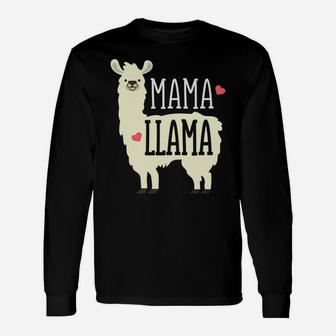 Cute Mama Llama Zoo Trip Long Sleeve T-Shirt - Seseable