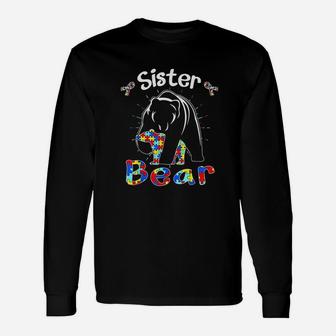 Cute Sister Bear Long Sleeve T-Shirt - Seseable