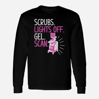 Cute Sonography Ultrasound Tech Sonographer Long Sleeve T-Shirt - Seseable