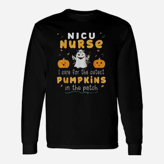 Cutest Pumpkins In The Patch Halloween Long Sleeve T-Shirt - Seseable
