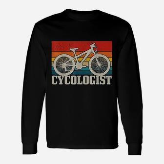 Cycologist Mountain Bike Mtb Vintage Cycling Long Sleeve T-Shirt - Seseable