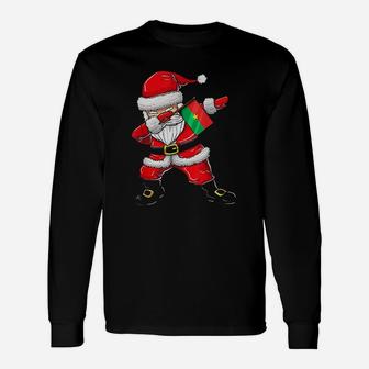 Dabbing Santa Claus Xmas Long Sleeve T-Shirt - Seseable