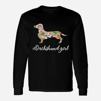 Dachshund Girl Dachshund Dog Lovers Long Sleeve T-Shirt | Seseable FR