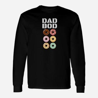 Dad Bod Donut Six Pack Abs Fathers Day Premium Long Sleeve T-Shirt - Seseable