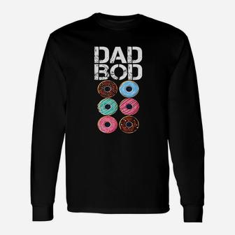 Dad Bod Donut Six Pack Daddy Gym Long Sleeve T-Shirt - Seseable