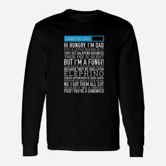 Dad Jokes Fathers Day Loading Long Sleeve T-Shirt - Seseable