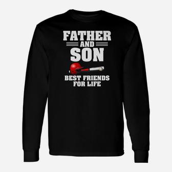 Dad Life Father Son Best Friends Baseball Men Long Sleeve T-Shirt - Seseable
