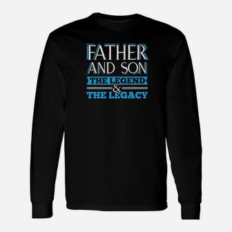 Dad Life Shirts Father And Son S Daddy Papa Pops Men Long Sleeve T-Shirt - Seseable