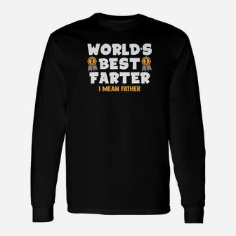 Dad Life Shirts Worlds Best Farter S Men Papa Long Sleeve T-Shirt - Seseable