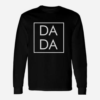 Dada Modern Boxed Square Dad, Matching Mama Long Sleeve T-Shirt - Seseable