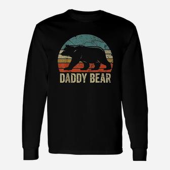 Daddy Bear Dad Fathers Day Dad Daddy Bear Long Sleeve T-Shirt - Seseable