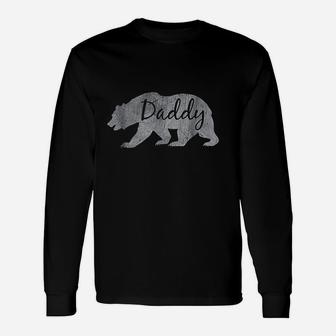 Daddy Bear Vintage Grandfather Dad Long Sleeve T-Shirt - Seseable