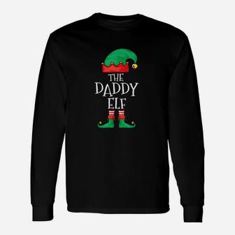 Daddy Elf Christmas Daddy Long Sleeve T-Shirt - Seseable