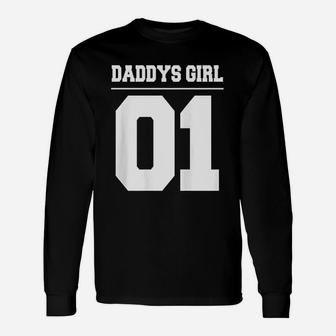Daddys Girl 01 Fathers Day Idea Daddy Daughter Matching Long Sleeve T-Shirt | Seseable UK