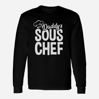Daddys Sous Chef Assistant Cook Baby Bodysuit Long Sleeve T-Shirt - Seseable