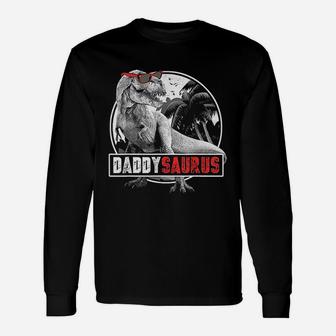 Daddysaurus Fathers Day , best christmas gifts for dad Long Sleeve T-Shirt - Seseable