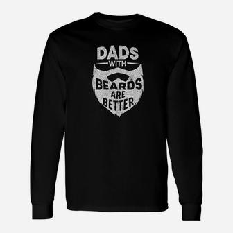 Dads With Beards Are Better Fathers Day Premium Long Sleeve T-Shirt - Seseable
