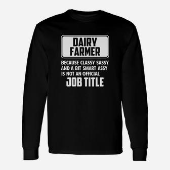 Dairy Farmer Long Sleeve T-Shirt - Seseable
