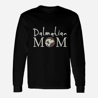 Dalmatian Mom Cute Dog Lover Long Sleeve T-Shirt - Seseable
