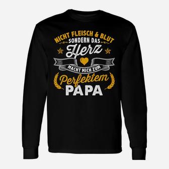 Das Herz Macht Mich Zum Perfektem Papa Langarmshirts - Seseable