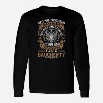 Daugherty Last Name, Surname Tshirt Long Sleeve T-Shirt - Seseable
