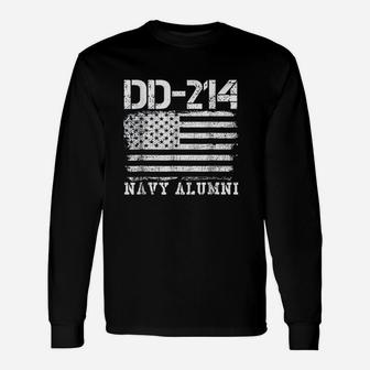 Dd214 Navy Alumni Long Sleeve T-Shirt - Seseable