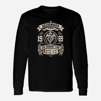 Dezember 1969 Legenden Geburtstag Langarmshirts, Vintage 1969 Geburtsjahr Tee - Seseable