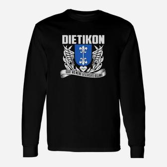 Dietikon Stolzes Heimatstadt Langarmshirts, Flügel-Wappen Design - Seseable