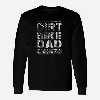 Dirt Bike Dad Bike Motocross Enduro Us Flag Long Sleeve T-Shirt - Seseable