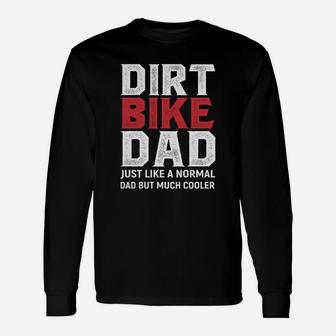 Dirt Bike Dad Motocross Hoodie Long Sleeve T-Shirt - Seseable