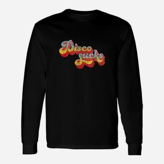 Disco Sucks 70s Style Retro Shirt Long Sleeve T-Shirt - Seseable