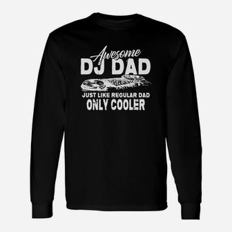 Dj Player Dad Wedding Party Dj Disc Long Sleeve T-Shirt - Seseable