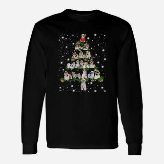 Dog Christmas Tree Long Sleeve T-Shirt - Seseable