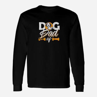 Dog Dad Af Dog Lover Dog Daddy Long Sleeve T-Shirt - Seseable