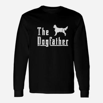 The Dogfather Irish Setter, best christmas gifts for dad Long Sleeve T-Shirt - Seseable