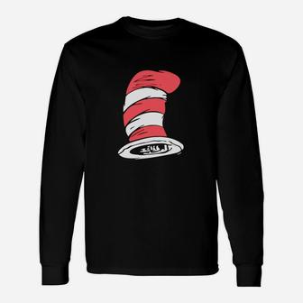 Dr Seuss Cat In The Hat Big Hat Long Sleeve T-Shirt - Seseable