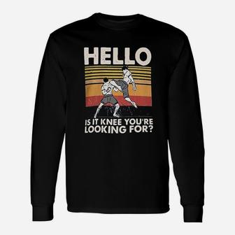 Dreaminos Muay Thai Hello Is It Knee You Are Looking For Long Sleeve T-Shirt - Seseable