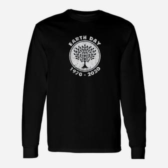 Earth Day 50th Anniversary 2020 Climate Change Tree Long Sleeve T-Shirt - Seseable