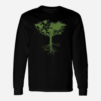 Earth Tree Climate Change Ecology Environment Global Warming Green Tree Nature Long Sleeve T-Shirt - Seseable