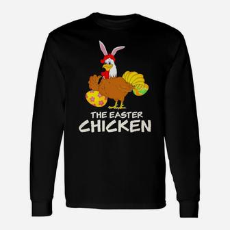 The Easter Chicken Happy Easter For Dog Lover Long Sleeve T-Shirt - Seseable