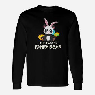 The Easter Panda Bear Happy Easter For Dog Lover Long Sleeve T-Shirt - Seseable