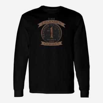 Echte Legenden Geburtsmonat Langarmshirts, Personalisiertes Herren Geburtstagsdesign - Seseable