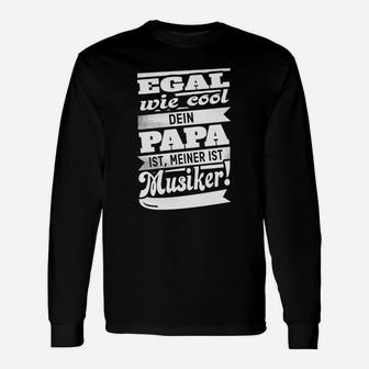 Egal Wie Cool Papa Musiker Langarmshirts - Seseable