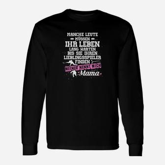 Eishockey Mutter Lieblingsspieler Nennt Mich Mama Geschenk Langarmshirts - Seseable