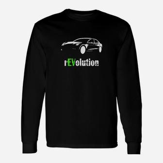 Elektrische Auto-Revolution Batterie Ev Langarmshirts - Seseable