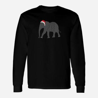Elephant Christmas Elephant Clothing Long Sleeve T-Shirt - Seseable