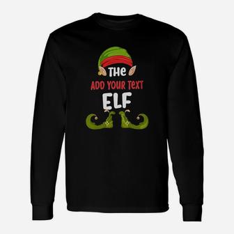 The Elf Matching Group Christmas Party Pajama Long Sleeve T-Shirt - Seseable